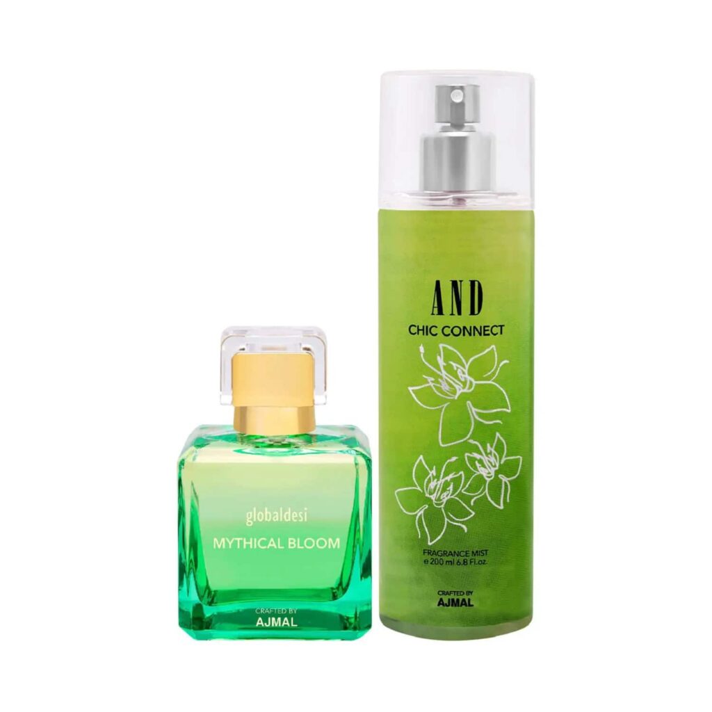 Global Desi Mythical Bloom Trance Eau De Parfum & And Chic Connect Body Mist - (2Pcs) - Global Desi