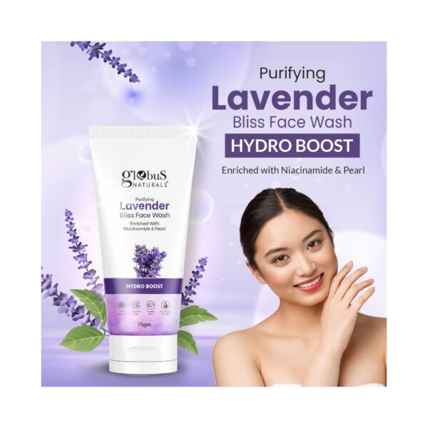Globus Naturals Acne & Oil Control Aloe Vera Neem Tulsi & Hydro Boost Lavender Face Wash Combo (2 Pcs) - Globus Naturals