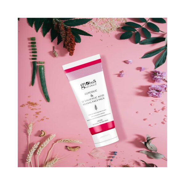 Globus Naturals Anti Acne Glycolic & 1 % Salicylic Acid Face Pack (100g) - Globus Naturals