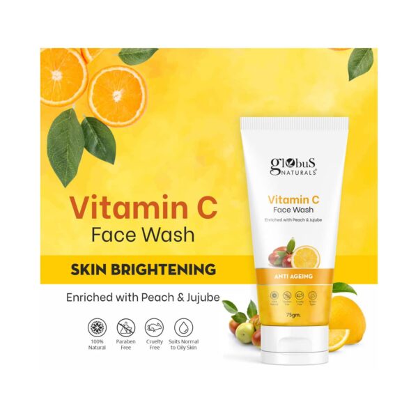 Globus Naturals Anti Ageing Vitamin C & Hydro Boost Lavender Face Wash Combo (2 Pcs) - Globus Naturals