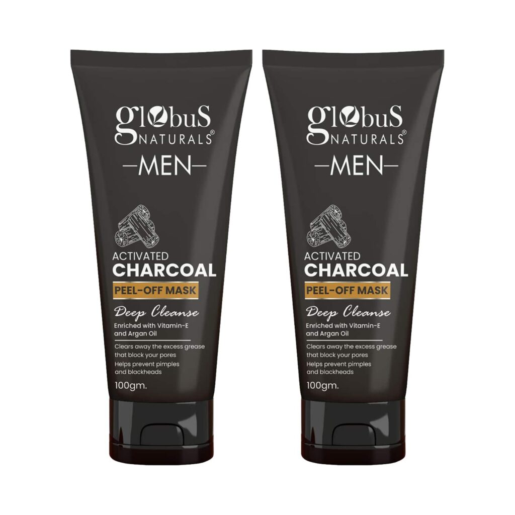 Globus Naturals Anti Pollution & Anti Acne Charcoal Peel Off Mask (2 Pcs) - Globus Naturals
