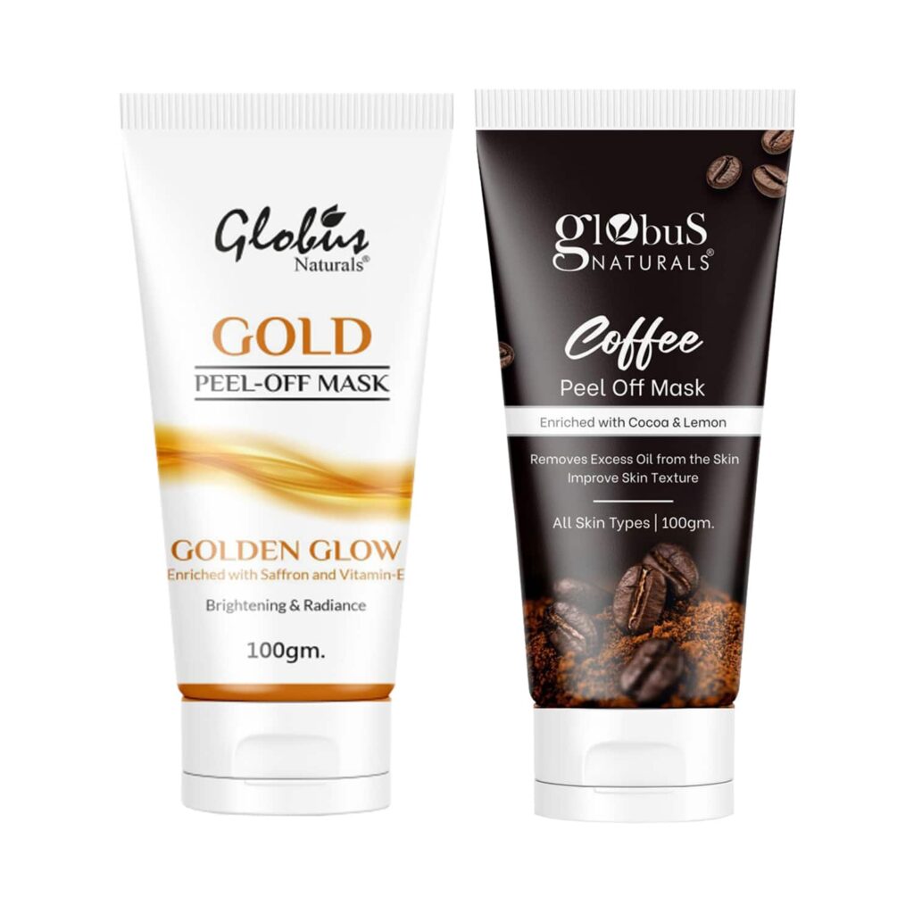 Globus Naturals Brightening & Glow Peel Off Mask Combo (2 Pcs) - Globus Naturals