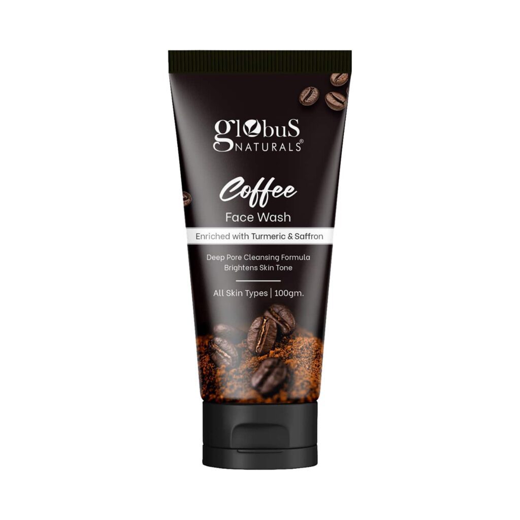 Globus Naturals Coffee Deep Cleansing Formula Brightens Skin Tone Face Wash (100g) - Globus Naturals