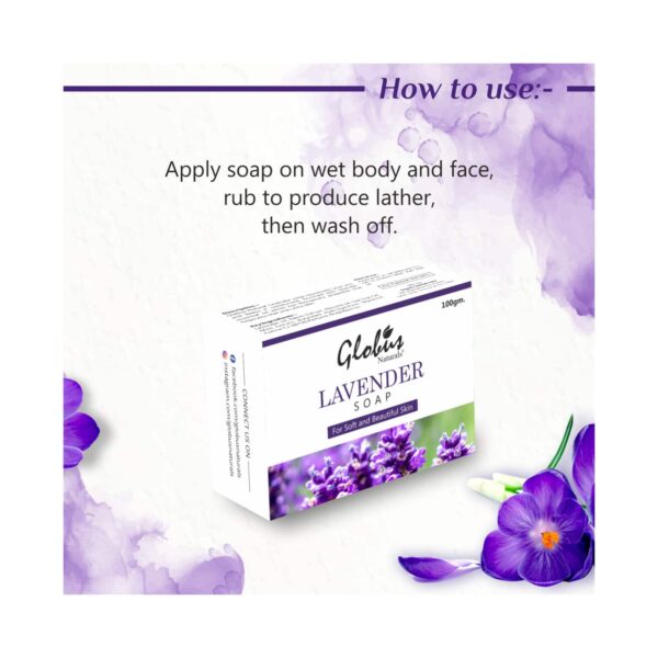 Globus Naturals Lavender Soap (100g) - Globus Naturals