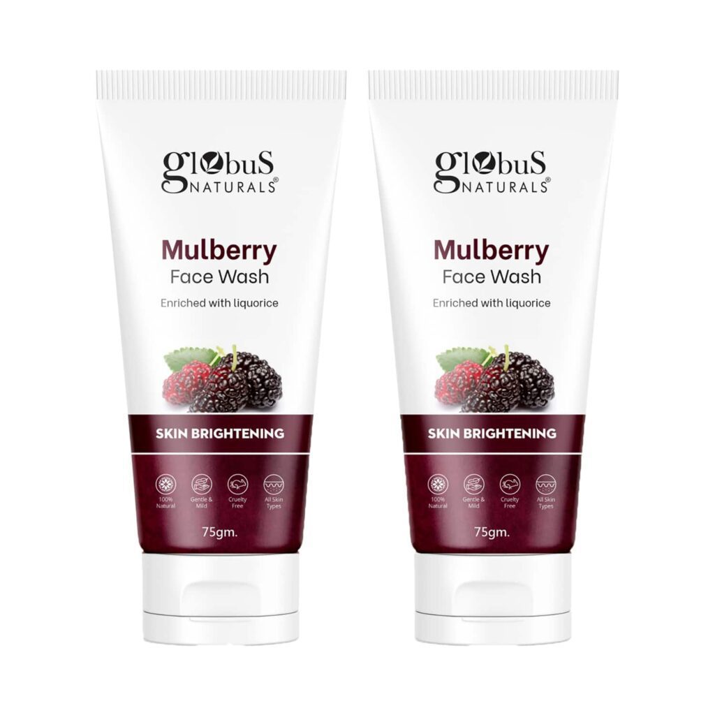 Globus Naturals Mulberry Fairness Face Wash (2 Pcs) - Globus Naturals