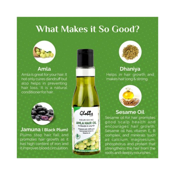 Globus Naturals Nourishing Amla Hair Oil (100ml) - Globus Naturals