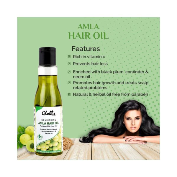 Globus Naturals Nourishing Amla Hair Oil (100ml) - Globus Naturals