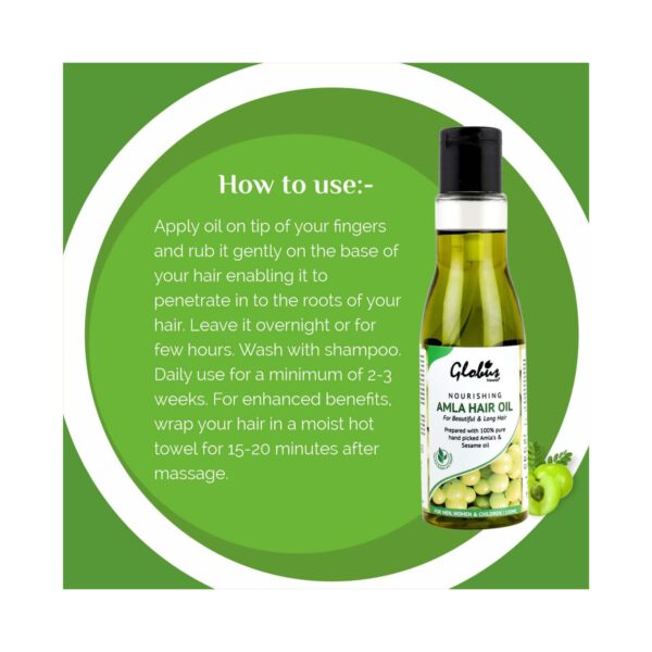 Globus Naturals Nourishing Amla Hair Oil (100ml) - Globus Naturals
