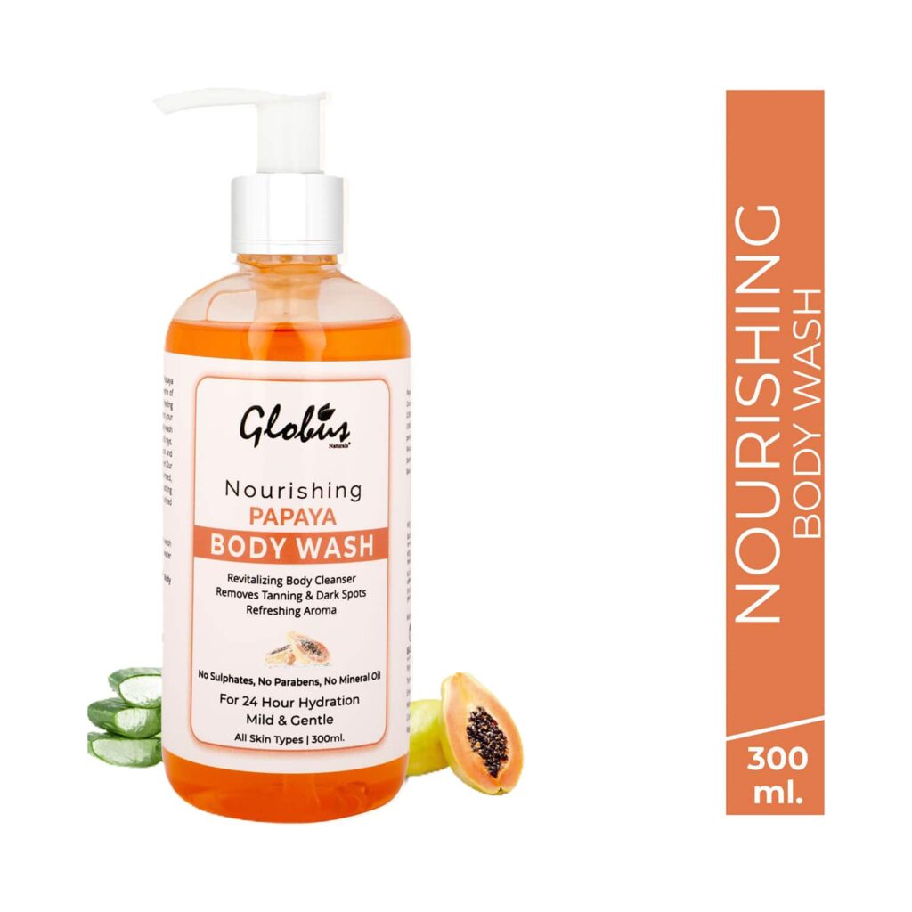 Globus Naturals Nourishing Papaya Body Wash (300ml) - Globus Naturals