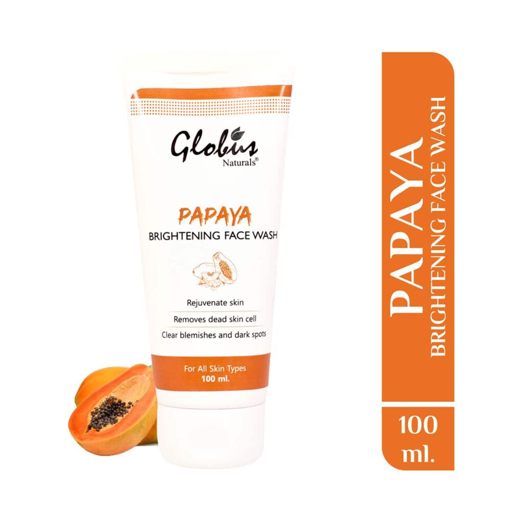 Globus Naturals Purifying Papaya Face Wash (100ml) - Globus Naturals