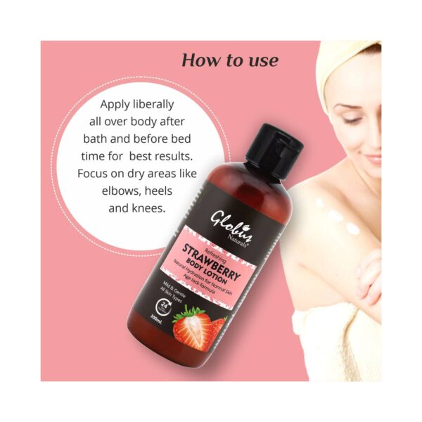 Globus Naturals Refreshing Strawberry Body Lotion (300ml) - Globus Naturals
