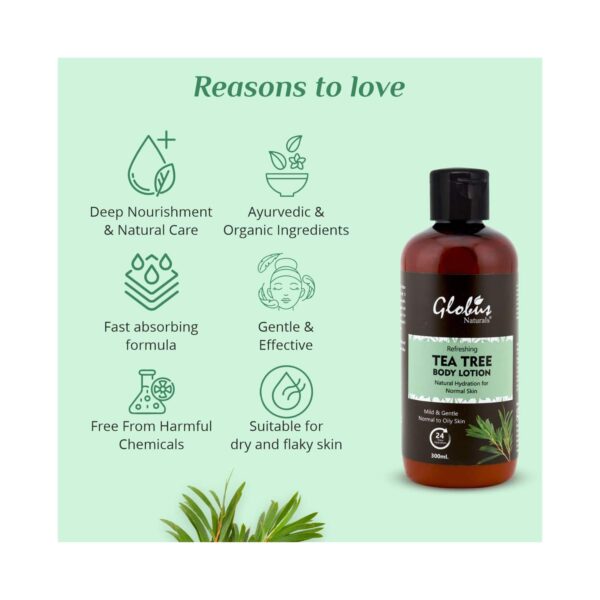 Globus Naturals Refreshing Tea Tree Body Lotion (300ml) - Globus Naturals