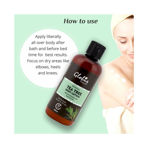 Globus Naturals Refreshing Tea Tree Body Lotion (300ml) - Globus Naturals