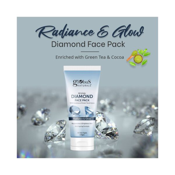 Globus Naturals Revival Diamond Face Pack (100g) - Globus Naturals