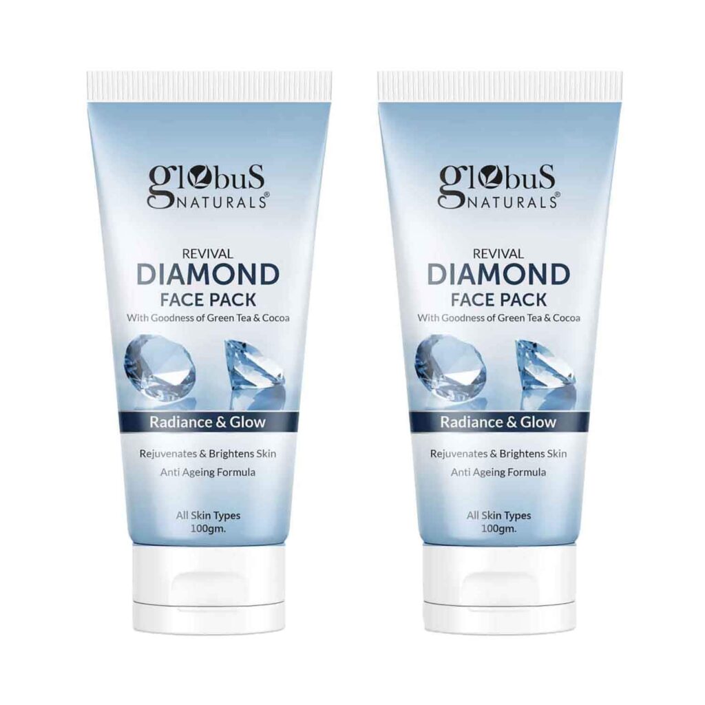 Globus Naturals Revival Diamond Face Pack (2 Pcs) - Globus Naturals