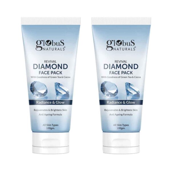 Globus Naturals Revival Diamond Face Pack (2 Pcs) - Globus Naturals