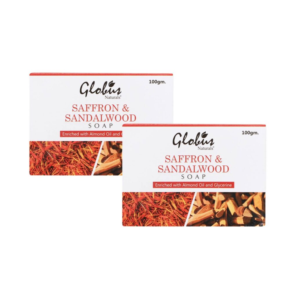 Globus Naturals Saffron & Sandalwood Soap - (2Pcs) - Globus Naturals