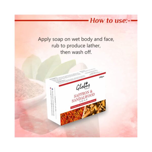 Globus Naturals Saffron & Sandalwood Soap - (2Pcs) - Globus Naturals