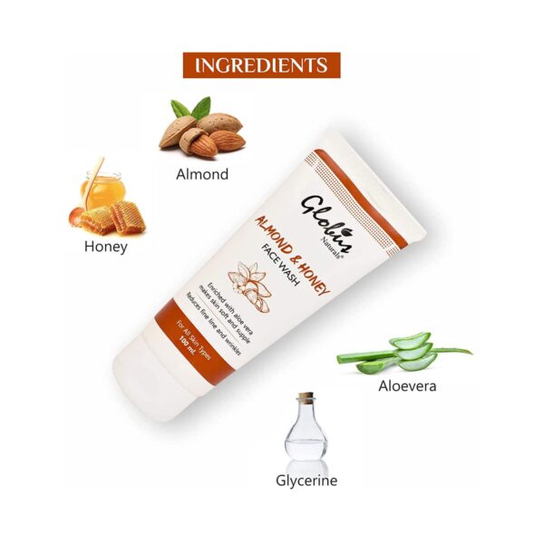 Globus Remedies Almond Honey Face Wash - (2 Pcs) - Globus Remedies