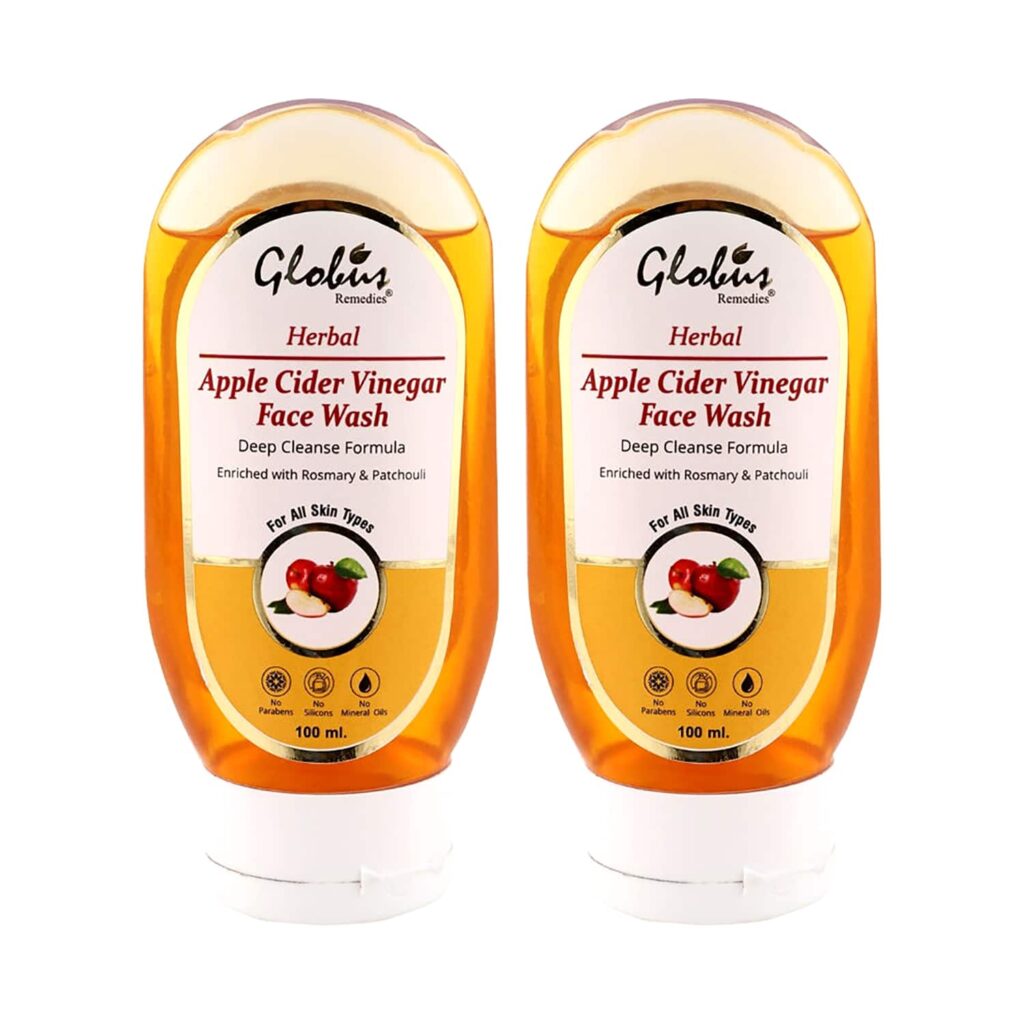 Globus Remedies Apple Cider Vinegar Face Wash - (2 Pcs) - Globus Remedies