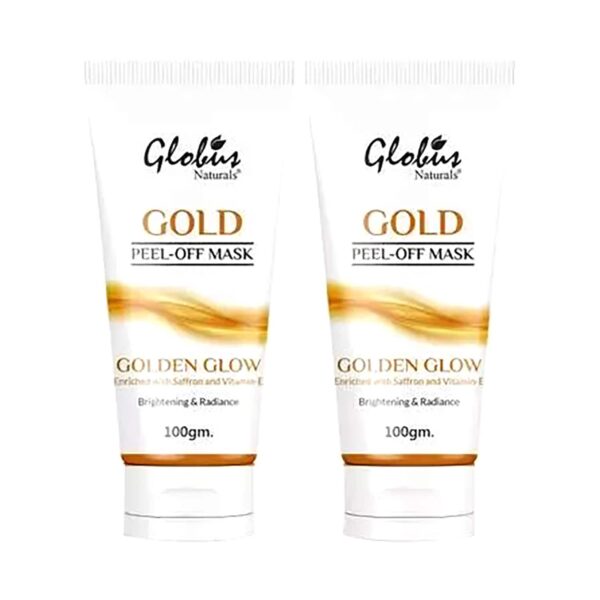 Globus Remedies Gold Peel Off Mask - (2 Pcs) - Globus Remedies
