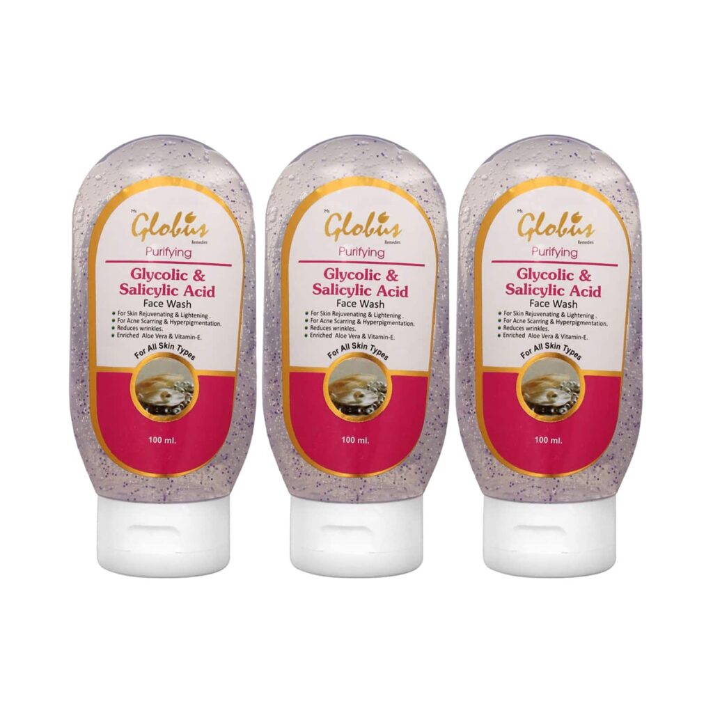 Globus Remedies Pimple Clear Face Wash - (3 Pcs) - Globus Remedies