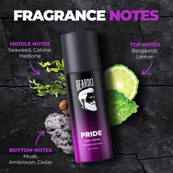 Glory & Pride Long Lasting Deo Body Spray Combo For Men (2 pcs) - Beardo