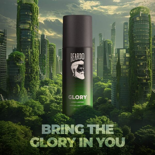 Glory Strong & Long Lasting Deo Body Spray Fresh Fragrance For Men (150 ml) - Beardo