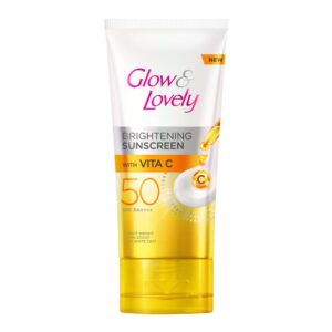 Glow and lovely Brightening Sunscreen SPF 50 | Vita C | PA ++++ |Light weight | Non sticky | No White Cast | 50g