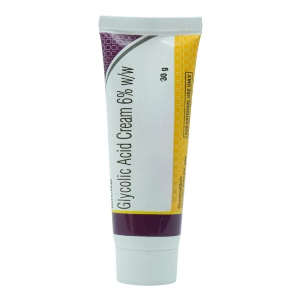 GLYCO 6 Unscented Cream Glycolic Acid Cream, 30 Grams