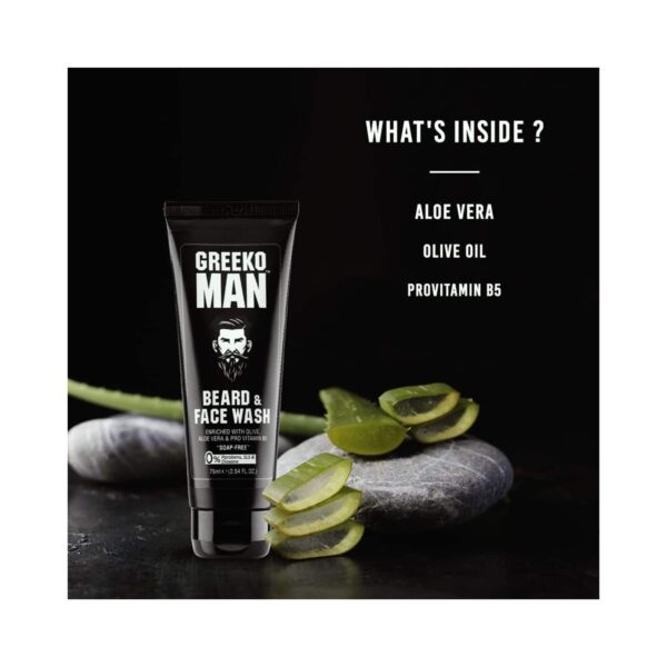 Greeko Man Beard & Face Wash (75ml) - Greeko Man