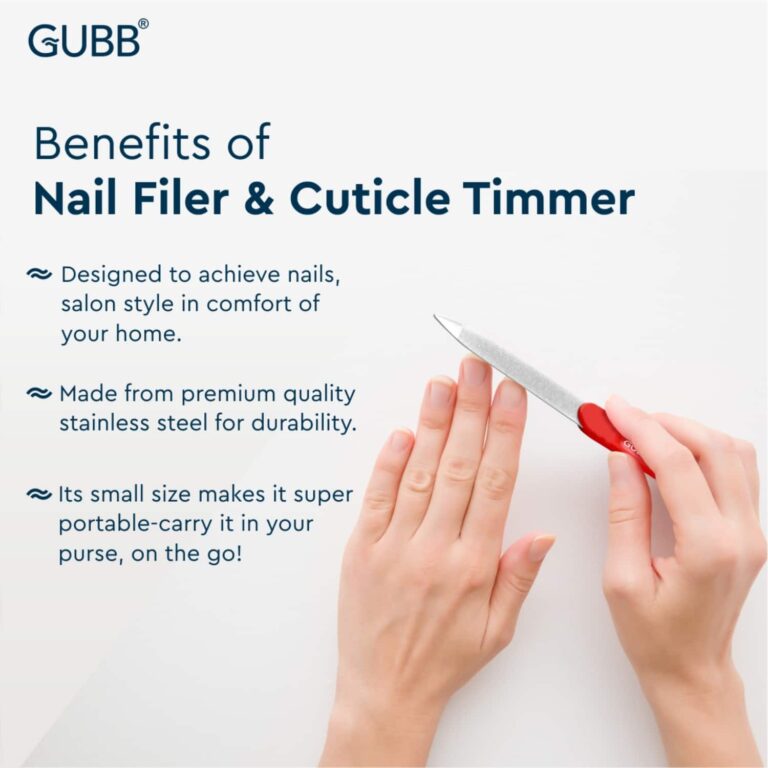 GUBB 2 In 1 Nail File & Cuticle Trimmer (22g) - GUBB