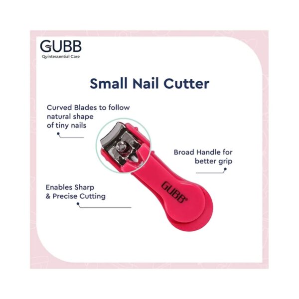 GUBB Baby Manicure Kit for Boys & Girls - Pink (3 pcs) - GUBB