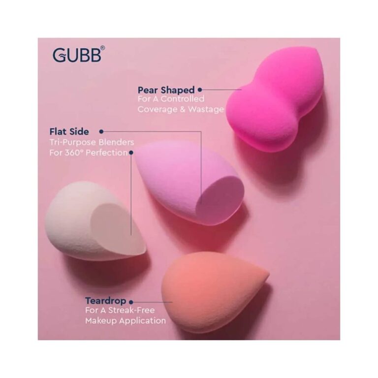 GUBB Beauty Blender Set of 4 - Peach & Pink (100g) - GUBB