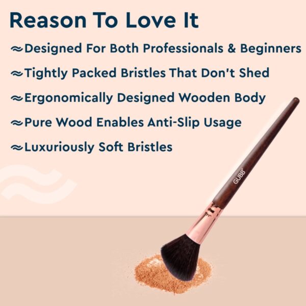 GUBB Blush And Blend Kit Set Of 4 (Powder, Blush, Foundation & Fan) Combo - GUBB
