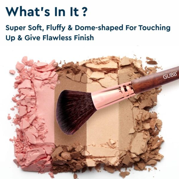 GUBB Blush And Blend Kit Set Of 4 (Powder, Blush, Foundation & Fan) Combo - GUBB