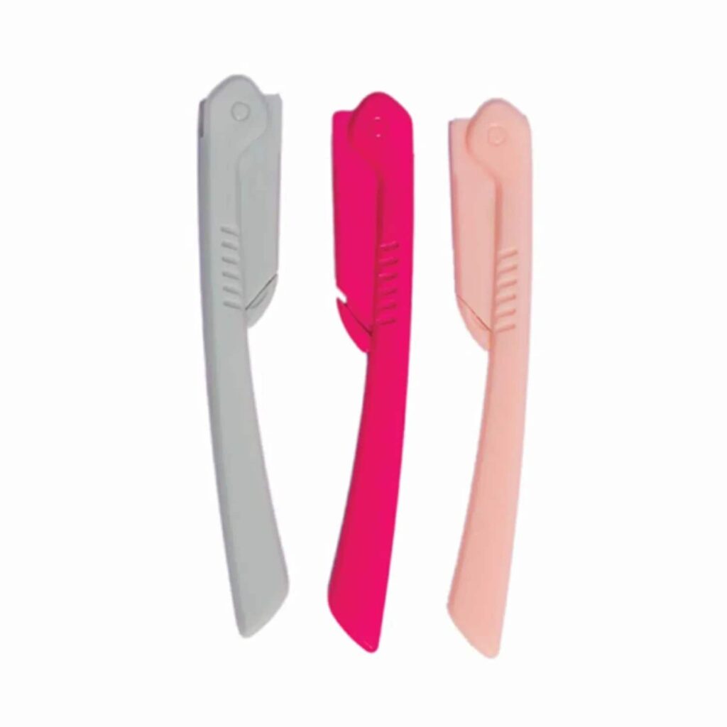 GUBB Face & Eyebrow Razor - 3 Foldable Facial Razors (50g) - GUBB
