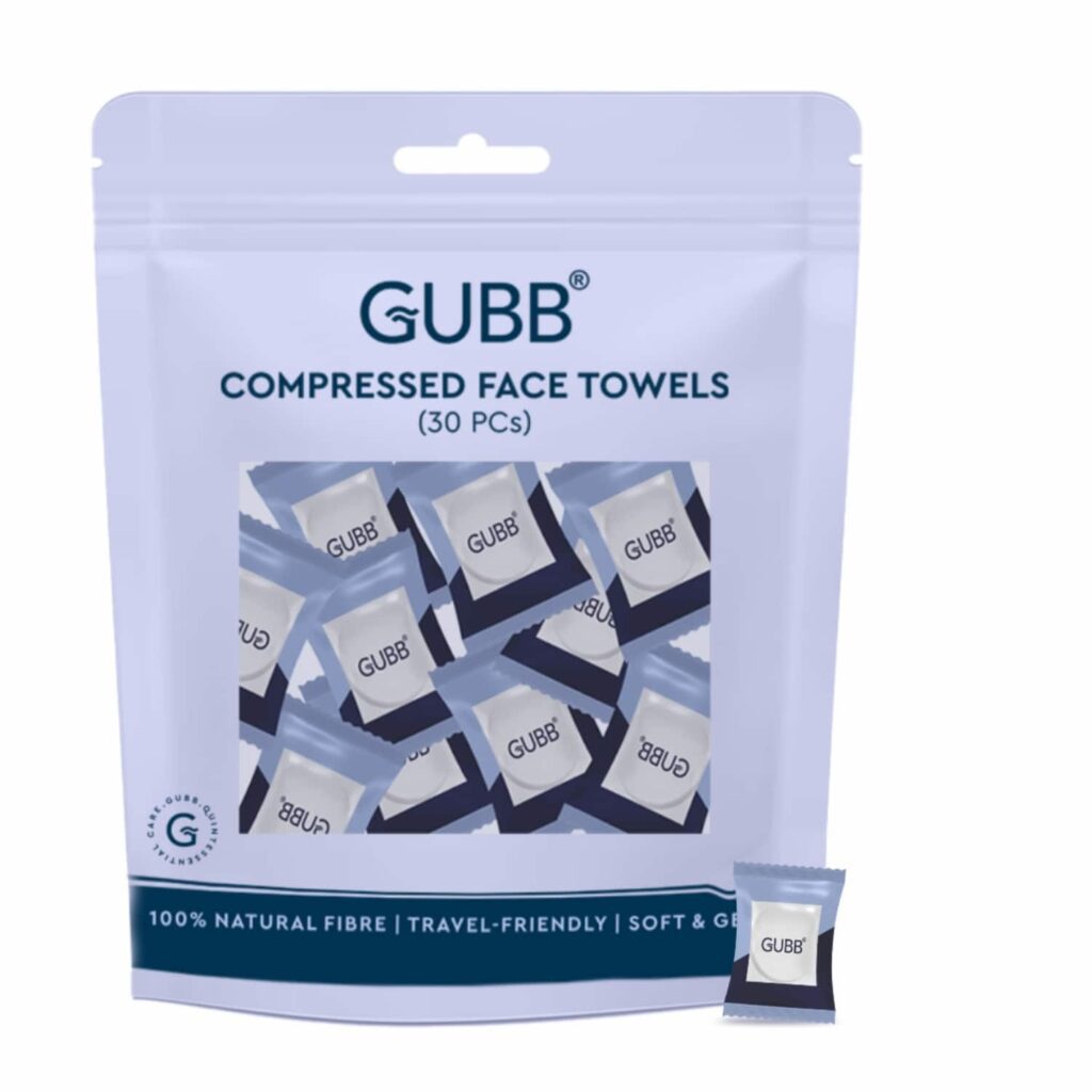 GUBB Makeup Remover Compressed Towel (30Pcs) - GUBB