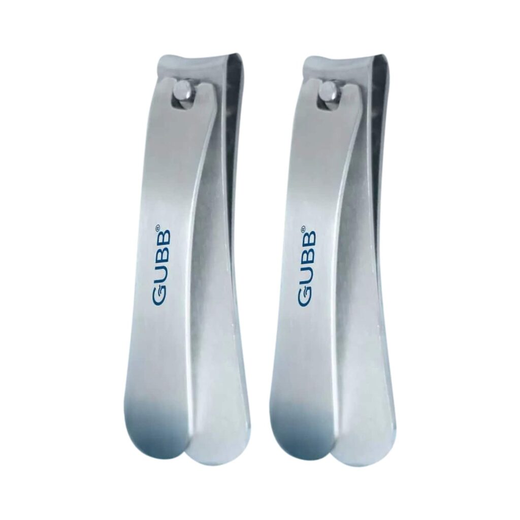 GUBB Nail Clipper Curved (Stainless Steel) Pack Of 2 Combo - GUBB