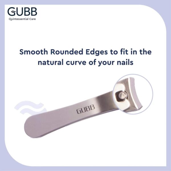 GUBB Nail Clipper Curved (Stainless Steel) Pack Of 2 Combo - GUBB