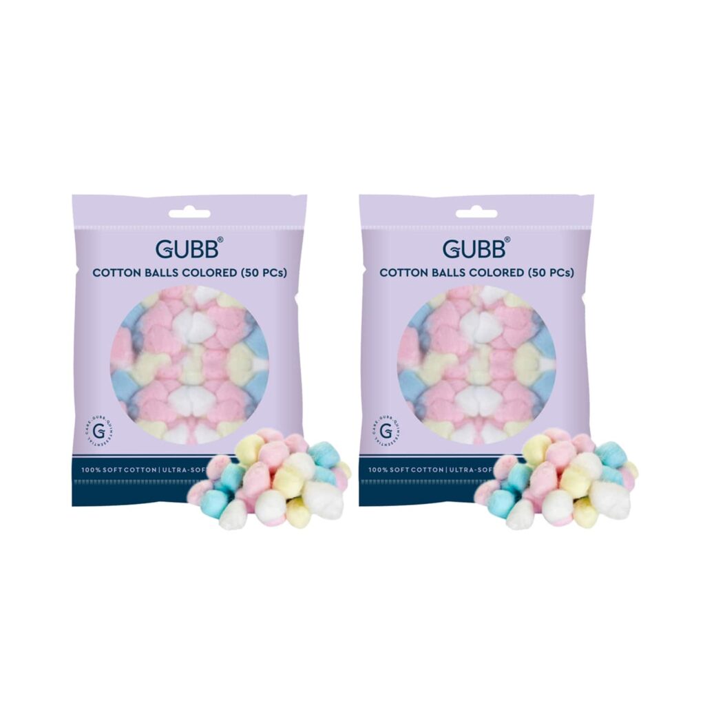 GUBB Pack Of 2 Soft Cotton Balls Face Care Wipes Combo - GUBB
