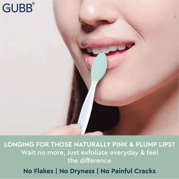 GUBB Silicone Lip Scrubber For Soft And Smooth Lips (2 pcs) - GUBB