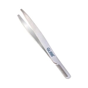 GUBB Slant Tip Tweezer with Eyebrow Comb (40g) - GUBB