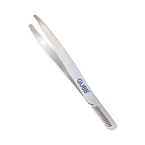 GUBB Slant Tip Tweezer with Eyebrow Comb (40g) - GUBB