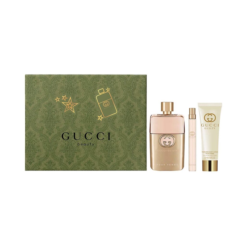 Gucci Guilty Pour Femme Eau De Parfum Gift Set And Miniature With Body Lotion - (3 Pcs) - Gucci