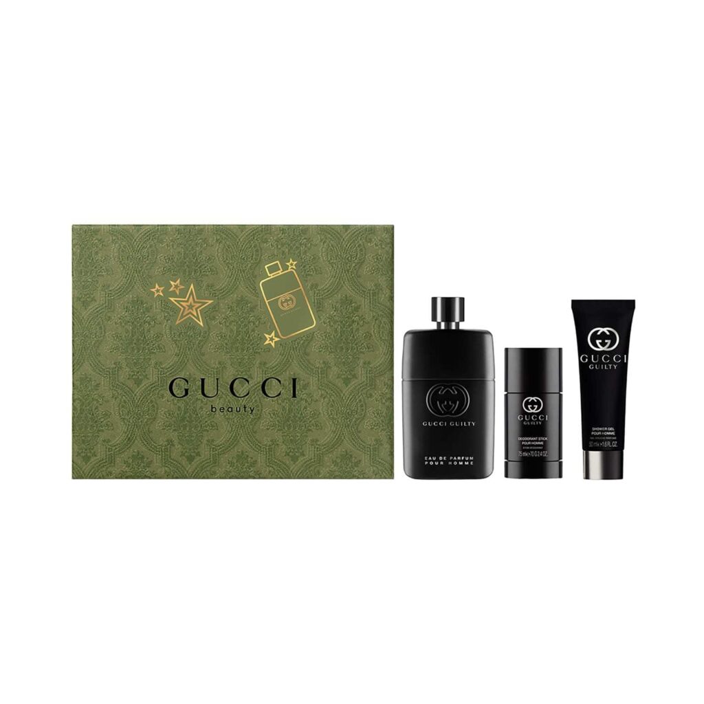 Gucci Guilty Pour Homme Eau De Parfum Gift Set And Deo Stick With Shower Gel - (3 Pcs) - Gucci