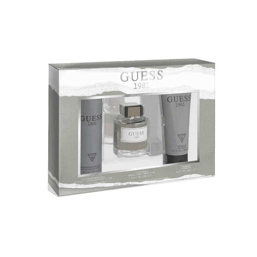 Guess 1981 Set : Eau de Toilette, Shower Gel, Body Spray (3 pcs) - Guess
