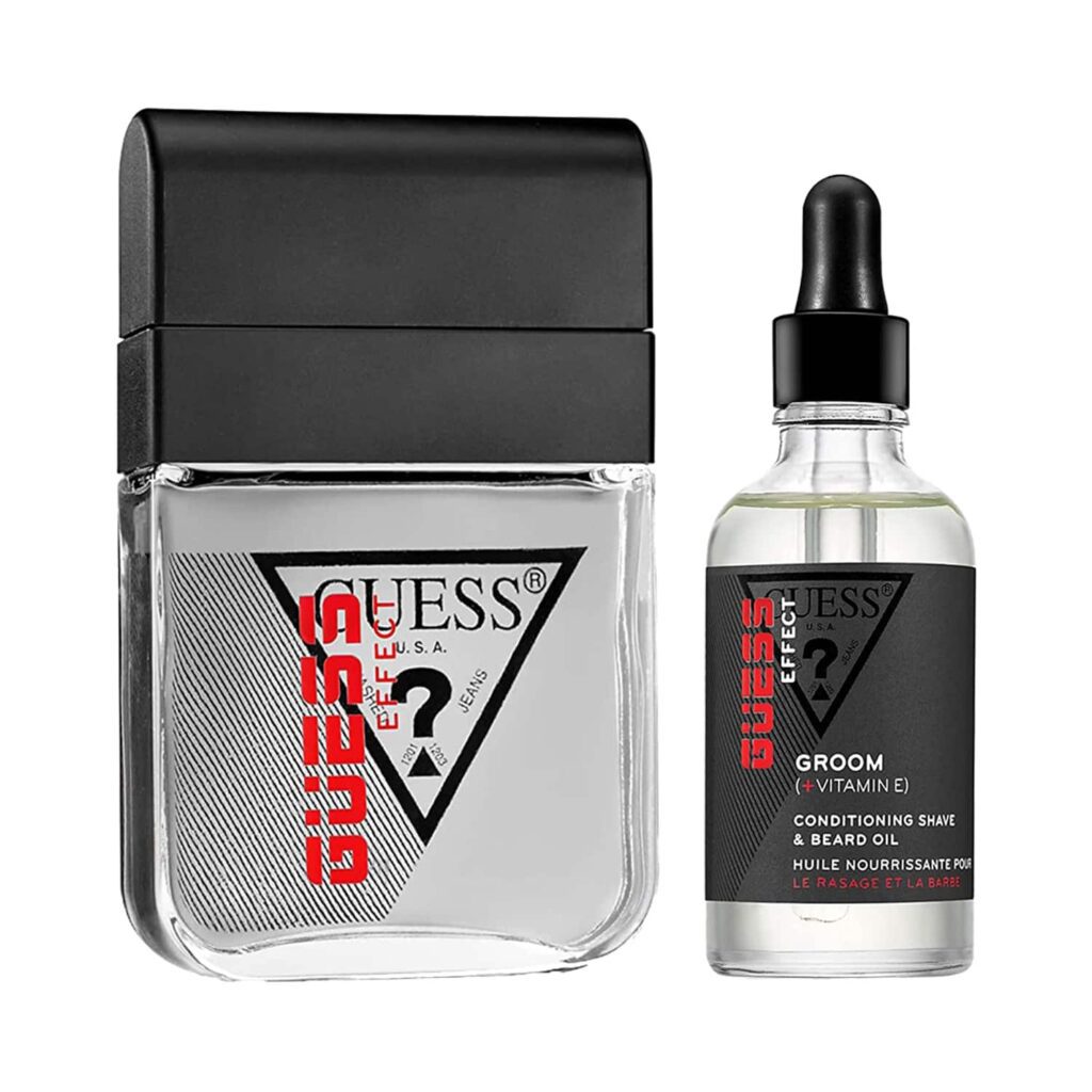 Guess Effect Cool Men Aftershave (100 ml) & Vitamin E Conditioning Shave & Beard Oil (50 ml) Combo - Guess