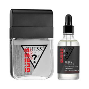 Guess Effect Cool Men Aftershave (100 ml) & Vitamin E Conditioning Shave & Beard Oil (50 ml) Combo - Guess