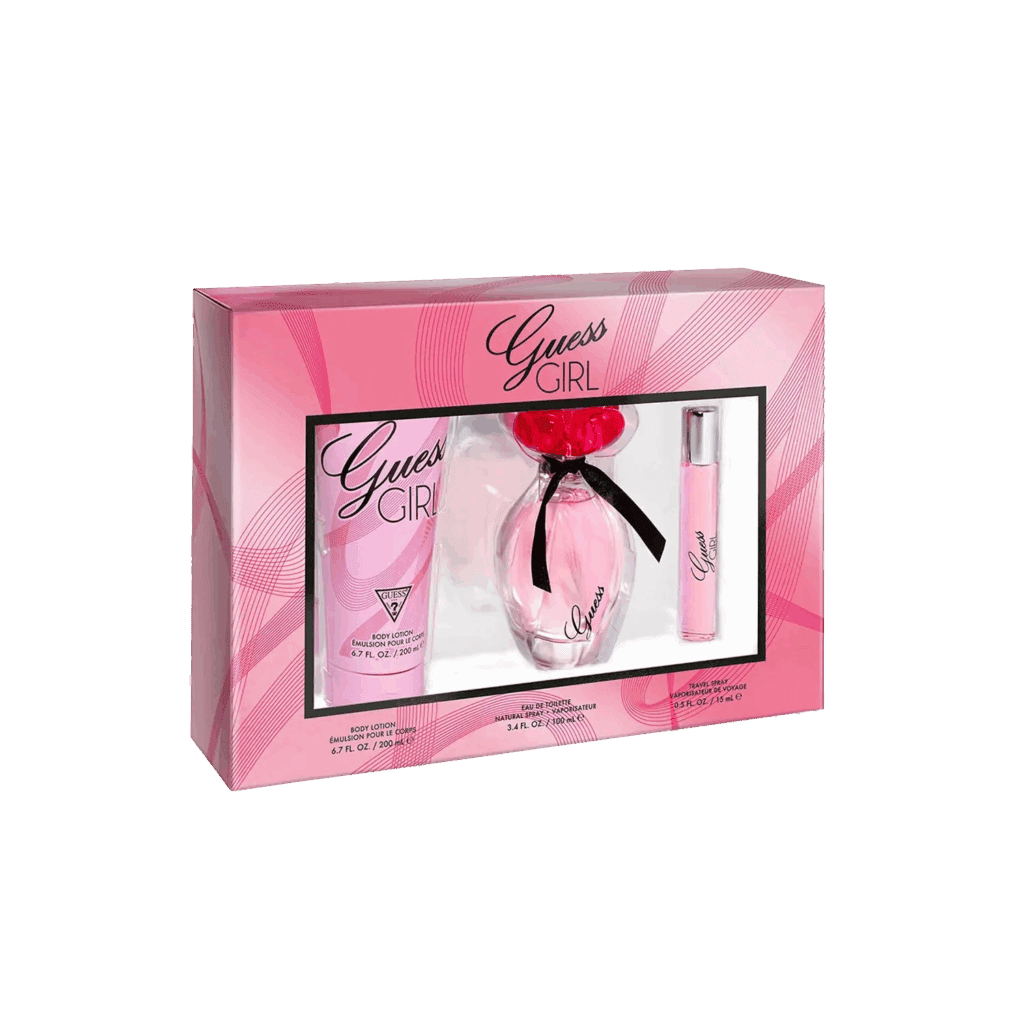 Guess Girl Set : Eau de Toilette, Eau de Toilette, Body Lotion (3 pcs) - Guess